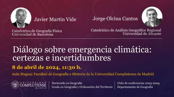 Diálogo sobre emergencia climática: certezas e incertidumbres